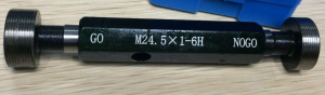 Metric plug gage