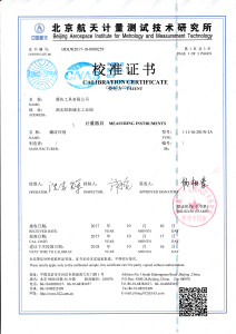 Pictures of calibration certificates | gaugestools